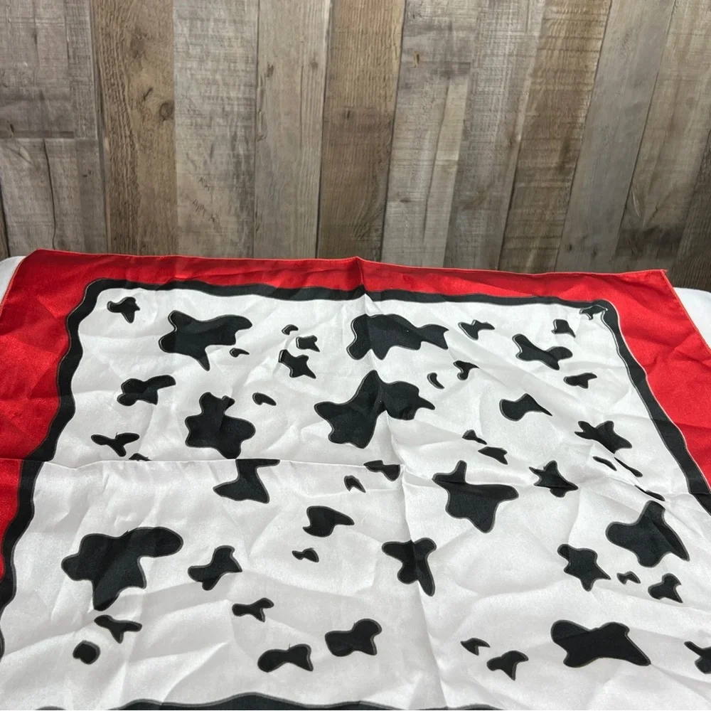 Scarf in Red, White & Black